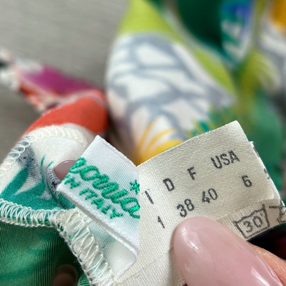 Armonia Vintage Print One Piece Swimsuit Deadstock - Picture 7 of 13